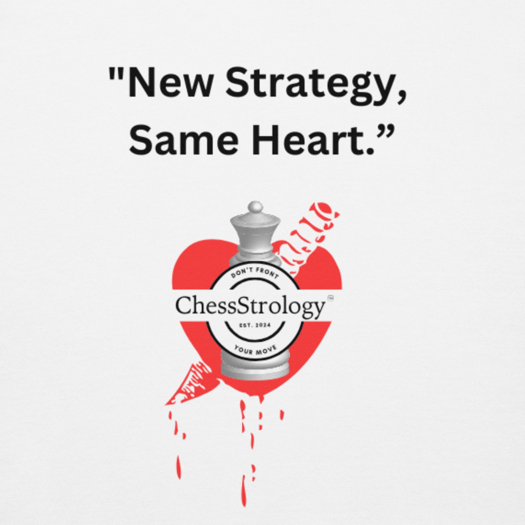 ChessStrology New Strategy, Same Heart Unisex Hoodie