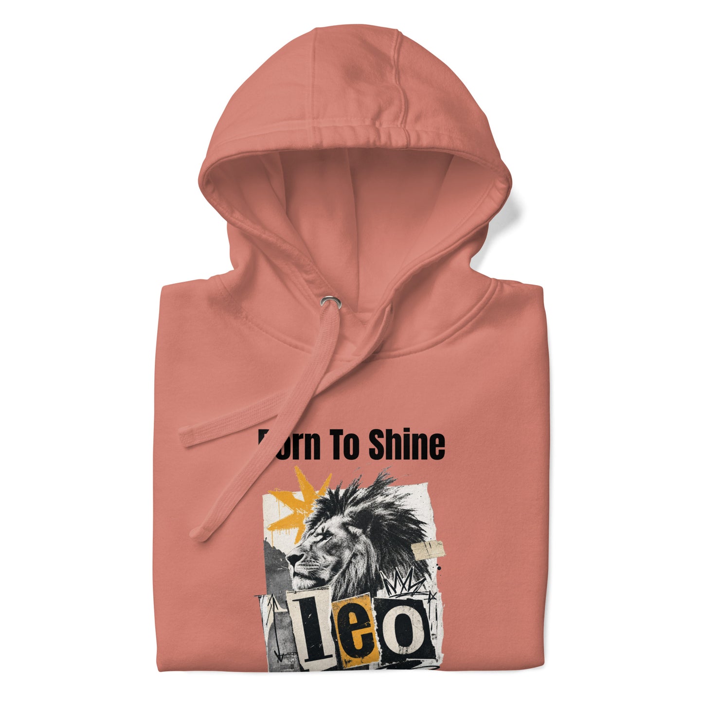 leo born to shine unisex hoodie