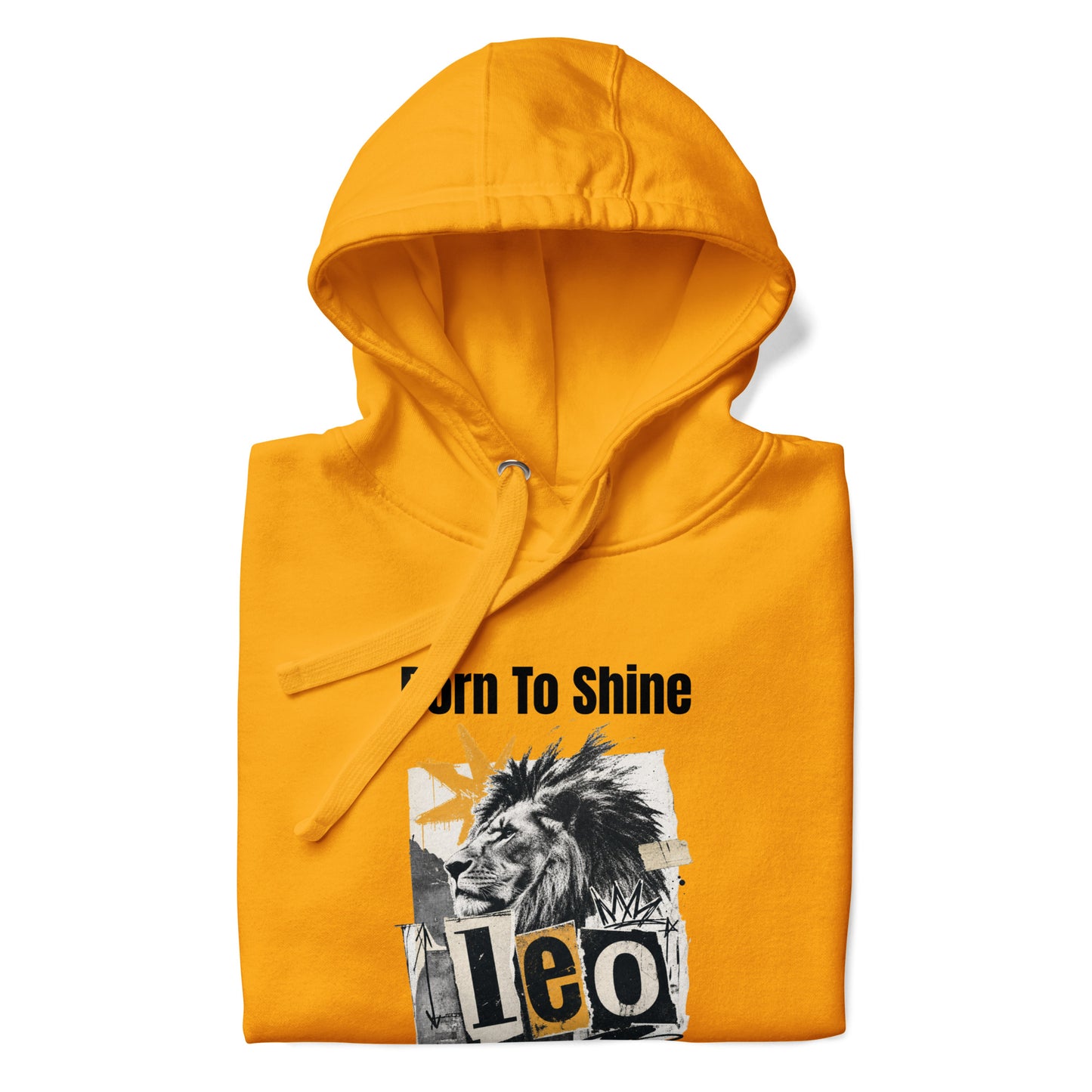 leo born to shine unisex hoodie