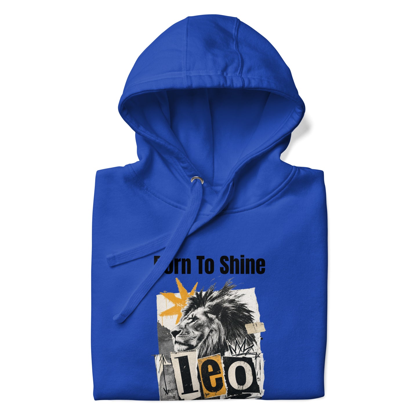 leo born to shine unisex hoodie