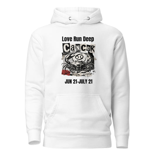 Cancer Love Run Deep unisex hoodie